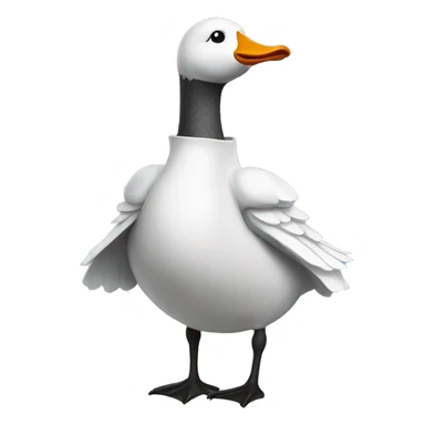 Goose wearing dr coat  sticker