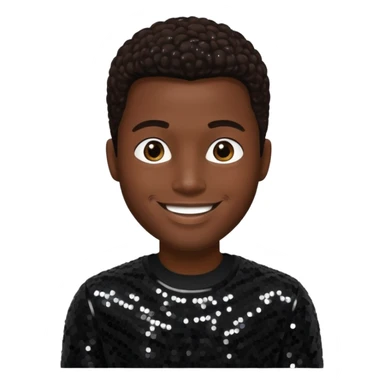 Joel JoJo Hailey from Jodeci/K-Ci & JoJo with dark brown, black sequin outfit sticker