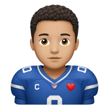 Gabe playing football team mixed race sticker