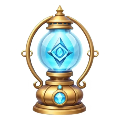 ancient fantasy magic lantern object icon, arcane crystal core, swirling magical energy, glowing runes orbiting the lantern, ethereal light beams, enchanted metal frame, powerful fantasy aura, 3D cartoon, mobile game icon style, centered, clean background, no text, no watermark
 sticker