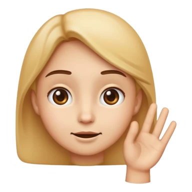 🤔this emoji with an innocent suspicious but also smirking 😏 expression looking up, but with that same hand sticker