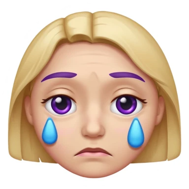 sad emoji with bruise under eye
no i would like skmilar to smiling face holding up tearsnot tears just bruise sticker