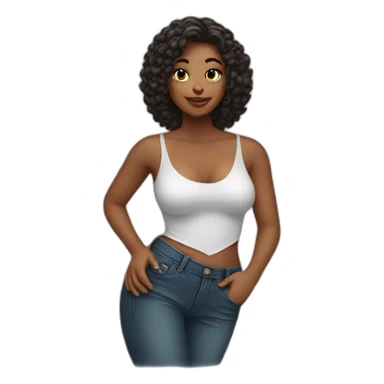 perfect woman body sticker