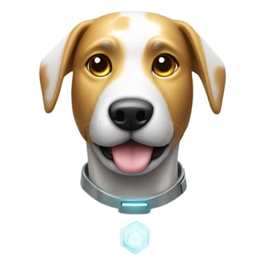 A dog in the future  sticker