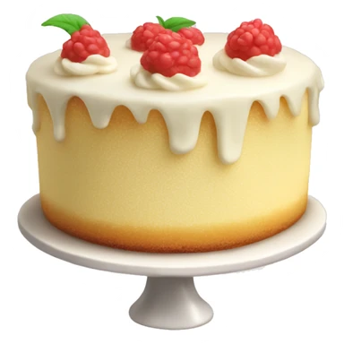 vanilla cake with vanilla topping sticker