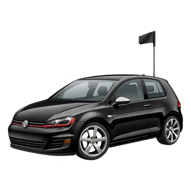 full black golf mk7  sticker