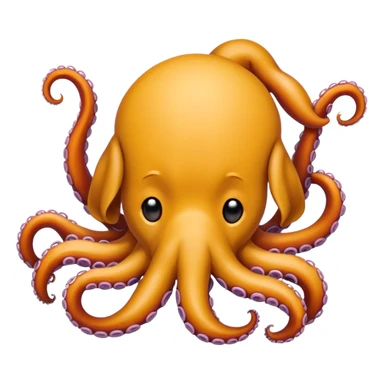 Dog with tentacles sticker