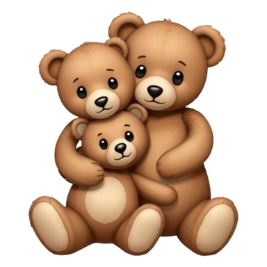 teddy bear hugging another teddy bear sticker