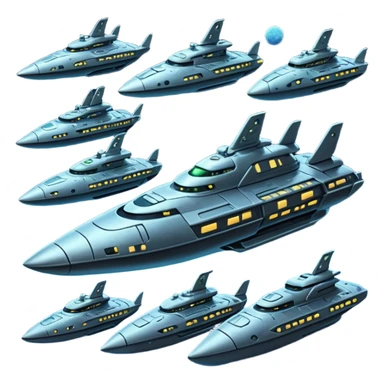 Outter space alien armada space background sticker