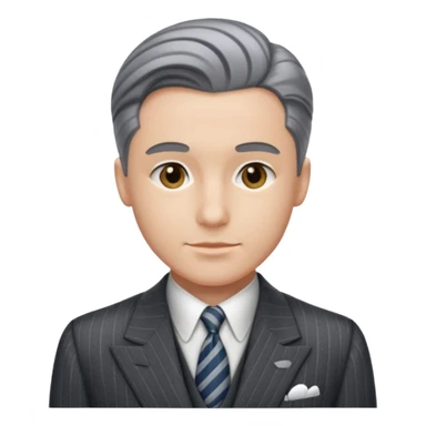 A person wearing a 1940s suit sticker