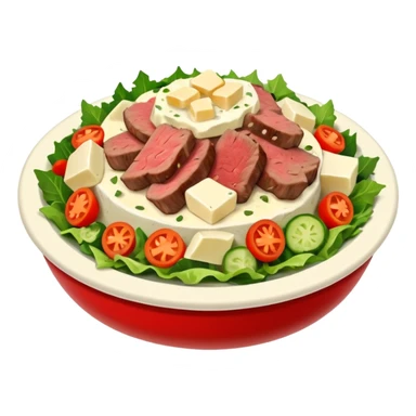 romanian christmas dish boeuf salad sticker