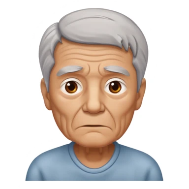 WELL BUILD OLD MAN WITH RIB PAIN sticker