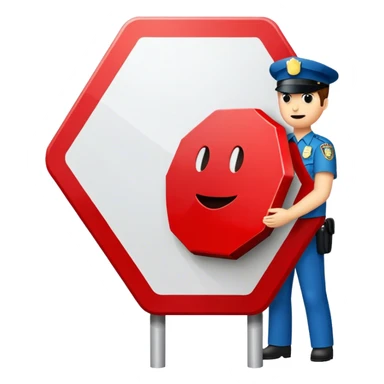 placa de transito vermelha escrito pare sticker