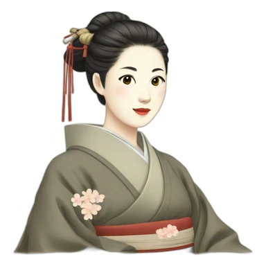 female-scholar-in-the-heian-era sticker