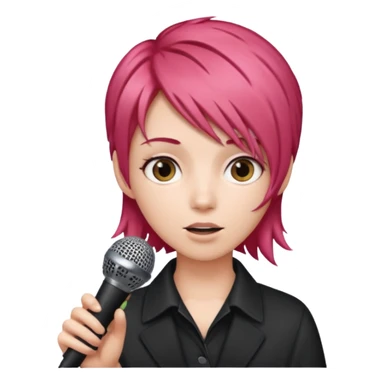 strawberry be hand the mic sticker