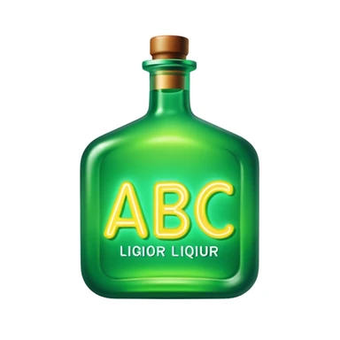 Sign says abc liquor sticker