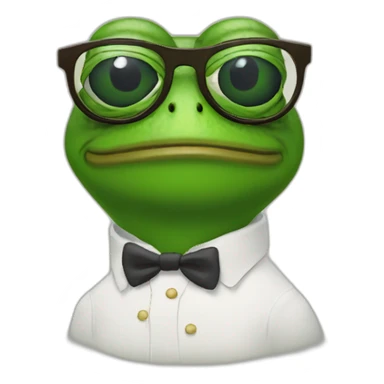 based-pepe-the-frog-in-glasses sticker