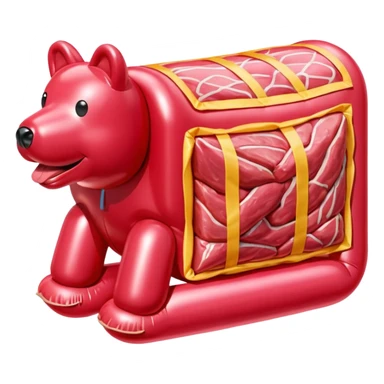  paris SPAM meat jeff koons style inflatable sculpture art painting  sticker