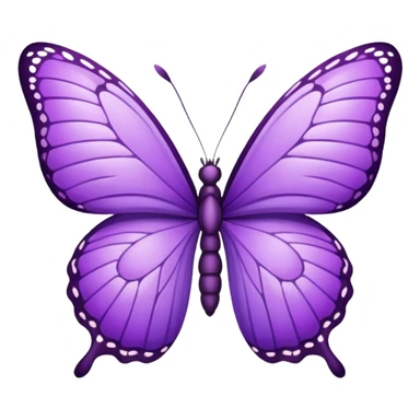 Create a purple butterfly emoji that I can copy and paste. sticker