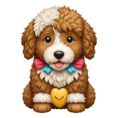 golden doodle dog sticker