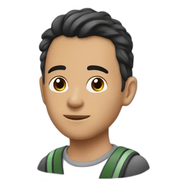 chico de 15 años moreno, con corte mohicano sticker