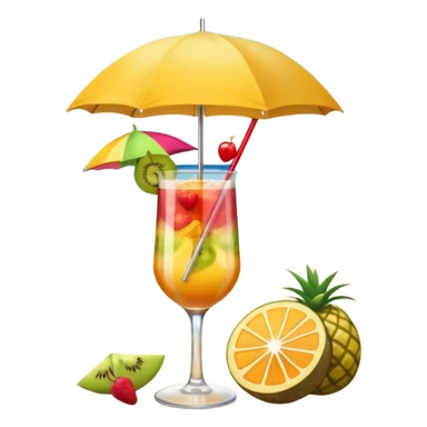 beach coctail drink sticker