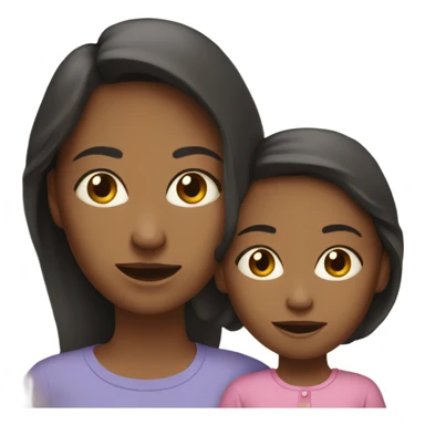 Mom and daughter  sticker