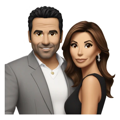 Ricardo Antonio Chavira with Eva Longoria sticker