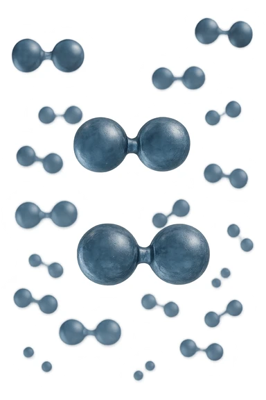 molecole di ossigeno che volano realistiche  sticker