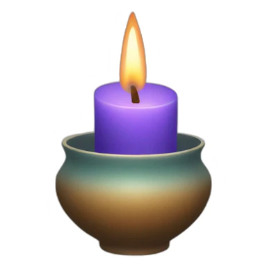 candle in a vessel sticker