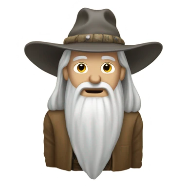 Hillbilly with gandalfs head sticker