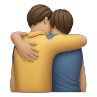 Someone patting a sad person on the back sticker