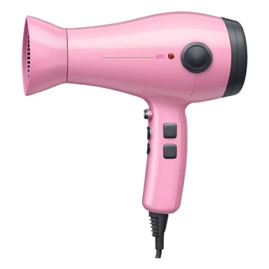pastel pink hair dryer sticker