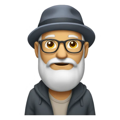 An old man have an an idea sticker