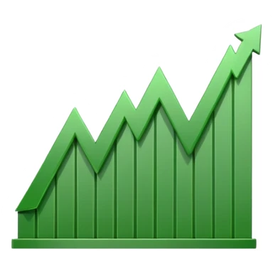 dollar graph sticker