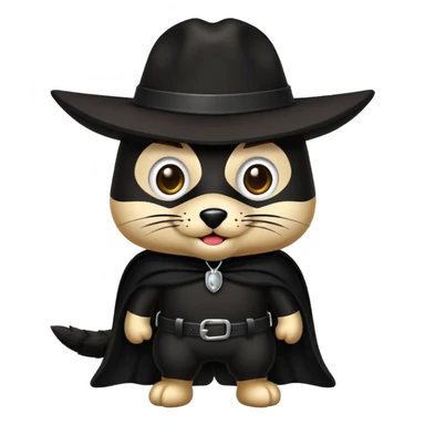 zorro mascota sosteniendo un neumático sticker