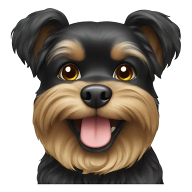 Black Russian toy dog breed  sticker