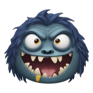 The french monster  sticker