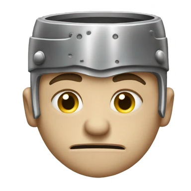 Embarrassed Gladiator: A gladiator with a blushing face, looking down, maybe with a shield partly covering his face, expressing shame or embarrassment after a defeat or mistake. sticker
