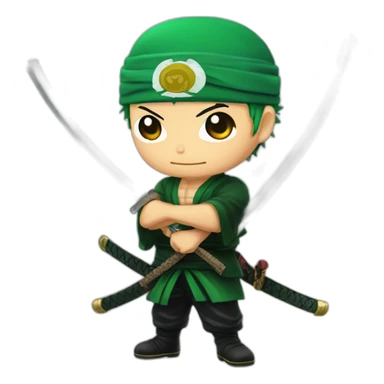 roronoa zoro chibi sticker