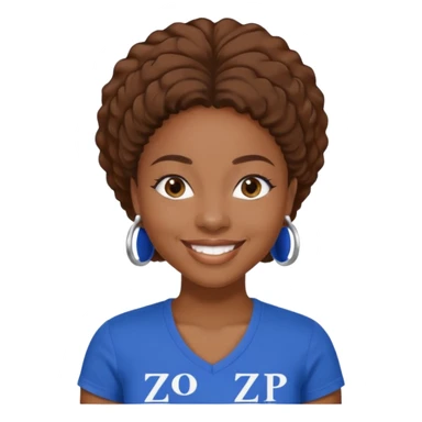 Black woman zeta phi beta sorority sticker