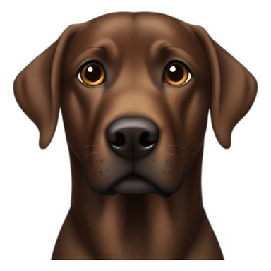Brown labrador crossed with beauceron sticker