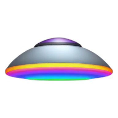 queer ufo rainbow sticker