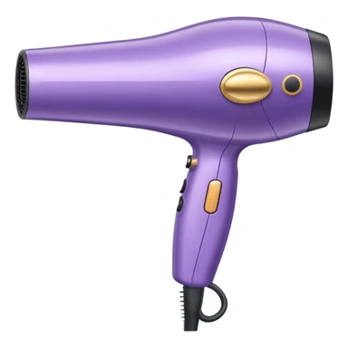 light violet elegant blow dryer sticker