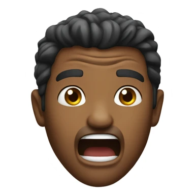 Aman yelling sticker