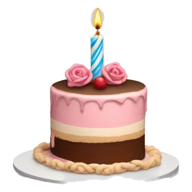 Birthday cake for 20th birthday sticker