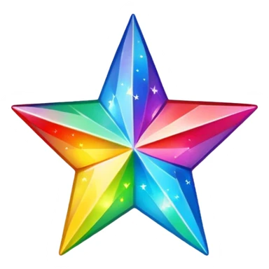 Rainbow Star sticker