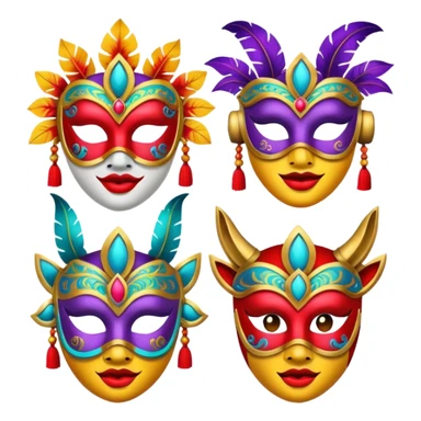 Festival Masks sticker