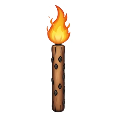 wood fire stick  sticker