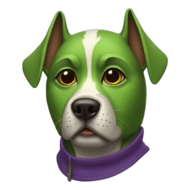 The mask dog sticker